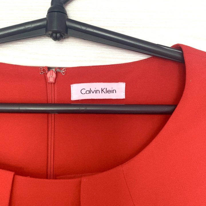 Платье Calvin Klein красное вечернее р. 50