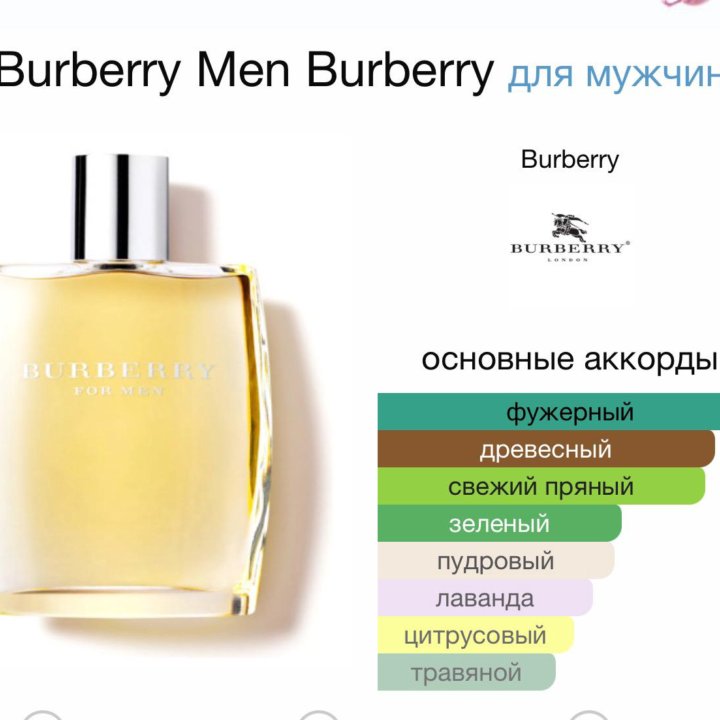 Мужские духи Burberry Men Burberry от 100 мл.