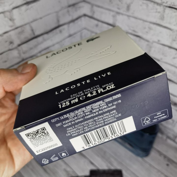 Духи мужские Lacoste Live 125 ml