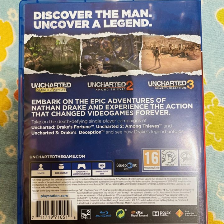 Игра PS4 Uncharted Натан дрейк коллекция