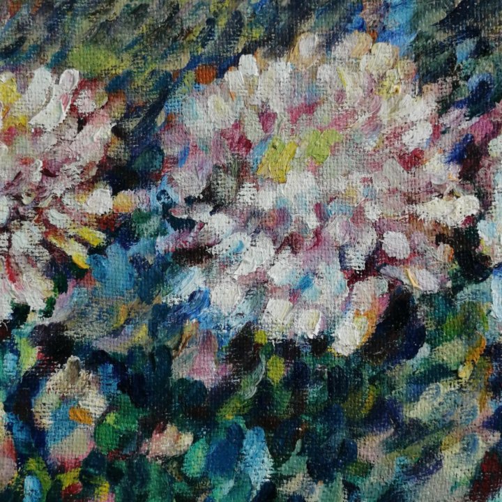 Интерьерная картина маслом цветы Хризантемы