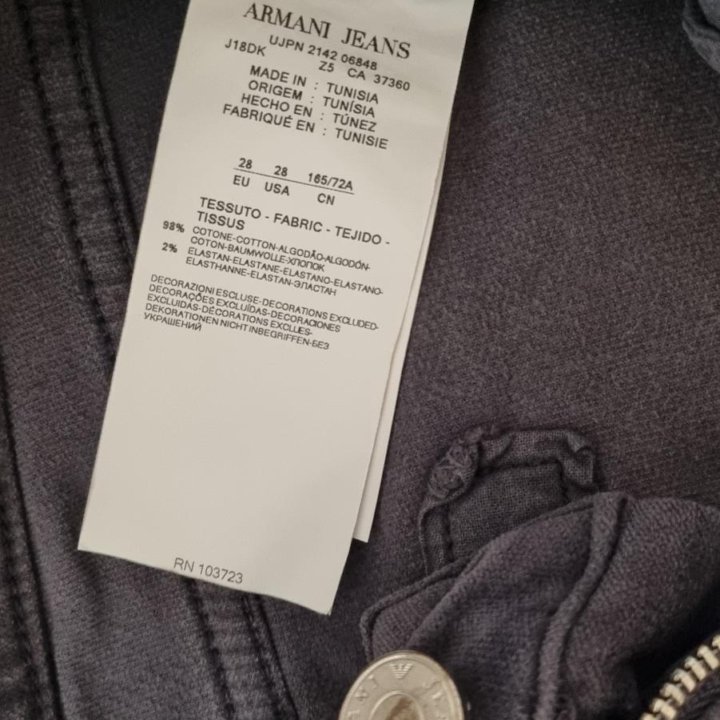 Джинсы armani jeans оригинал