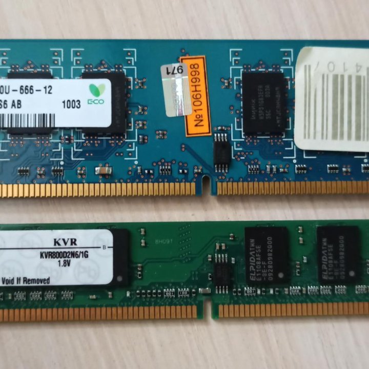 Оперативная память DDR2 1 Gb PC2-6400U