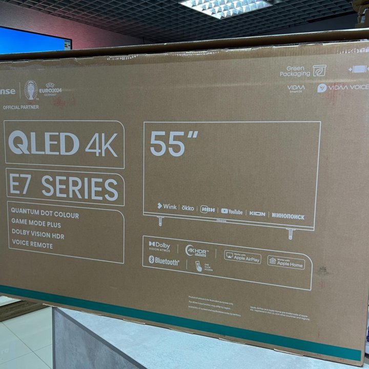 Новый Qled телевизор 55