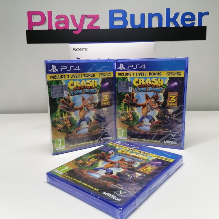 Crash Bandicoot trilogy Новый PS4 /PS5