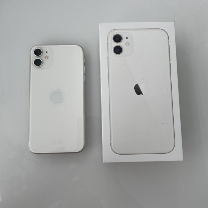Смартфон Apple iPhone 11 128 ГБ, белый