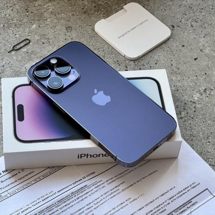 Идеальный iPhone 14 Pro 128Gb. Чек