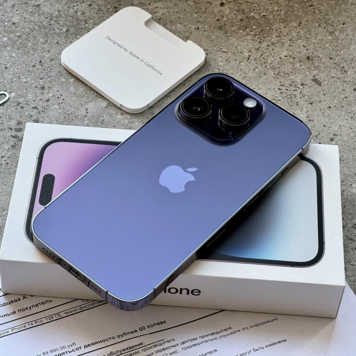 Идеальный iPhone 14 Pro 128Gb. Чек