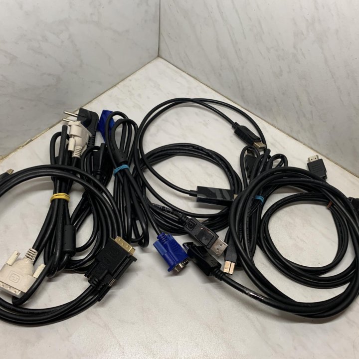 Кабели hdmi,dp,dvi,vga,микки маус и т.д