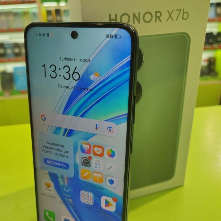 Honor X7b 8/128Gb 108MПикс 6000mAh NFC 6.7