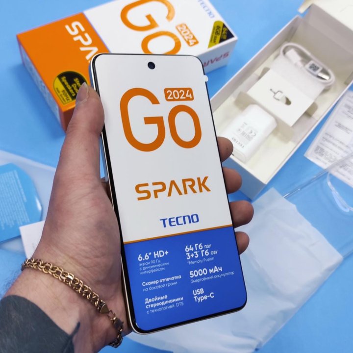 Новый! Tecno Spark Go 2024 6/64gb