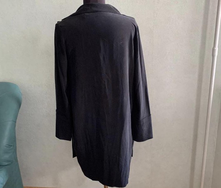 Платье COS шелковое черное,р.34(S) (мантия,халат)