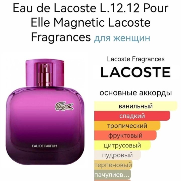 LACOSTE L.12.12 POUR ELLE MAGNETIC