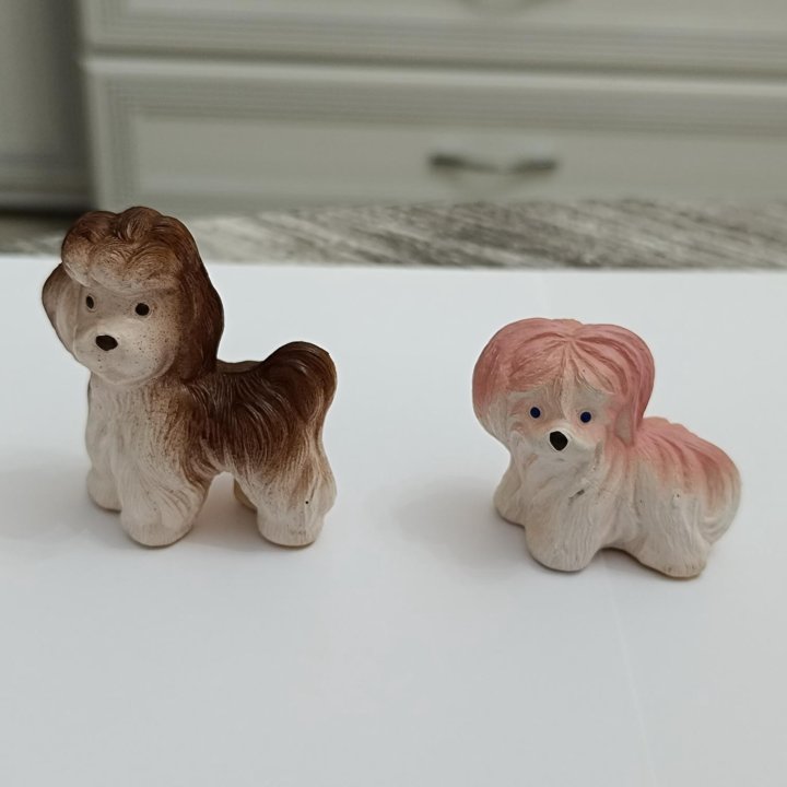 Игрушки времён СССР резиновые собаки и Микки Маус