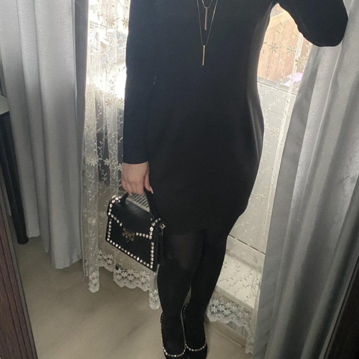 Вечернее платье чёрное 42-44