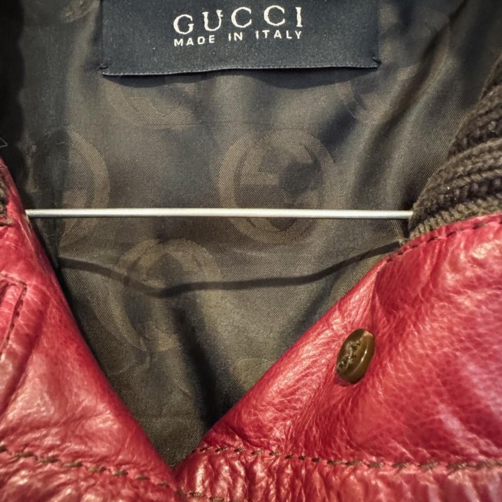 Кожаная куртка gucci