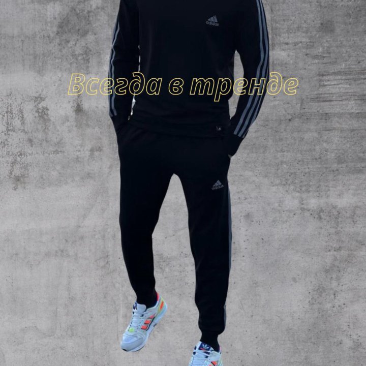 Комплект свитшот adidas black