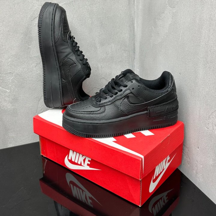 Кроссовки Nike Air Force 1 Shadow Triple Black