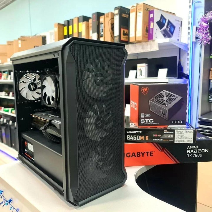 Новый Игровой AMD / Ryzen 5 5500 / RX 7600 8G