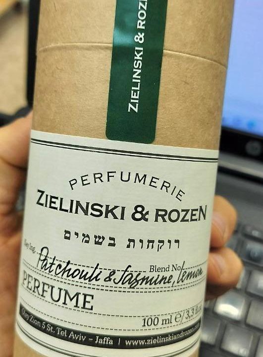 Zielinski & Rozen Patchouli & Jasmine, Lemon