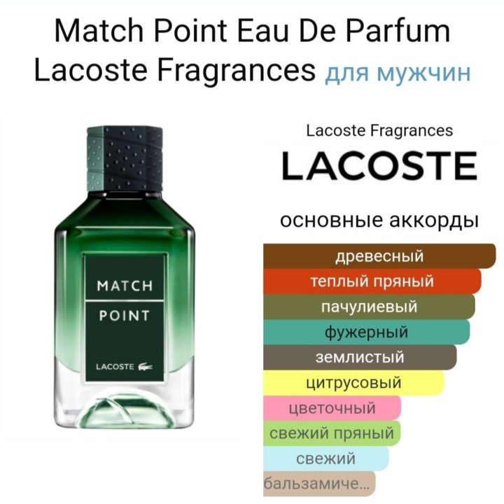 Lacoste Match Point Eau De Parfum