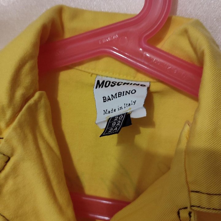 Джинсовая блузка Moschino на девочку