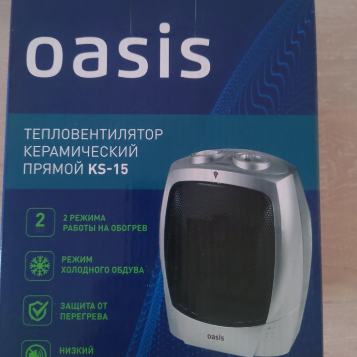 Тепловентилятор керамический Oasis ks 15