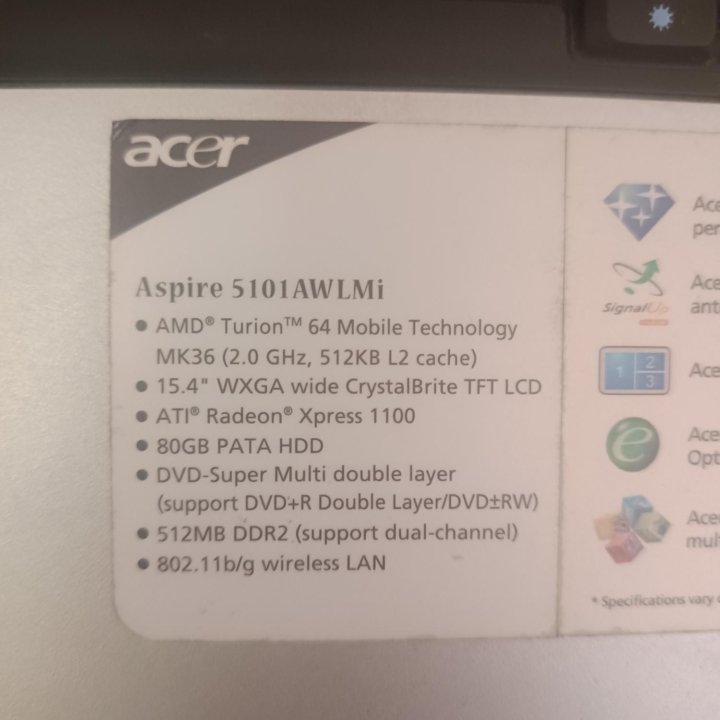 Ноутбук Acer(Не включается)