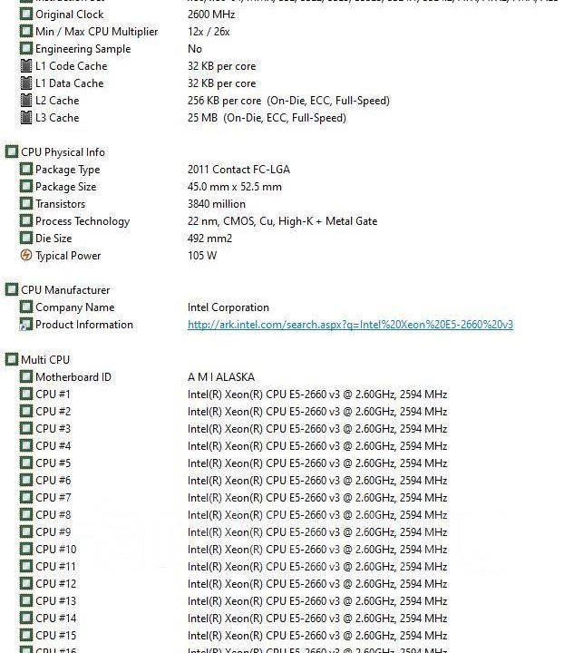 Процессор Intel Xeon E5-2660 V3 3.30GHz 10C/20T