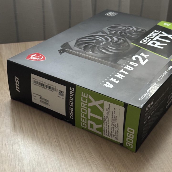 Видеокарта MSI GeForce RTX 3060 Новая