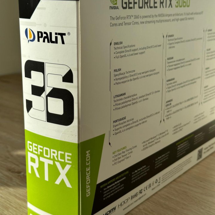 Видеокарта Gefofce RTX3060 Palit Новая