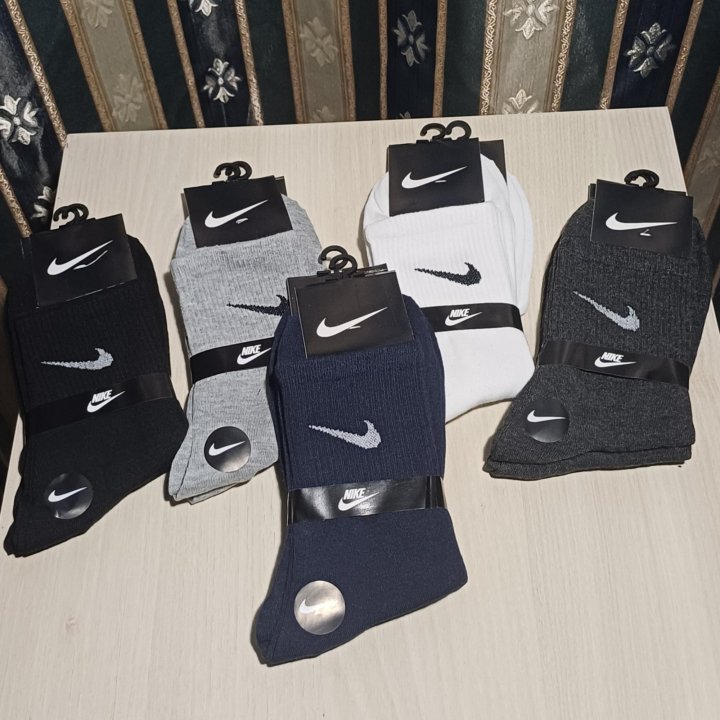 Носки Nike высокие, разных цветов