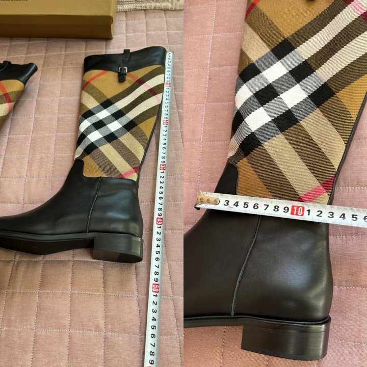 Burberry новые сапоги кожа