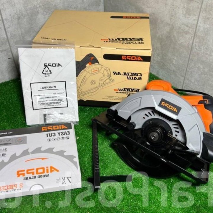 Циркулярная пила Aiopr 1200w диаметр185мм+ 2 диска