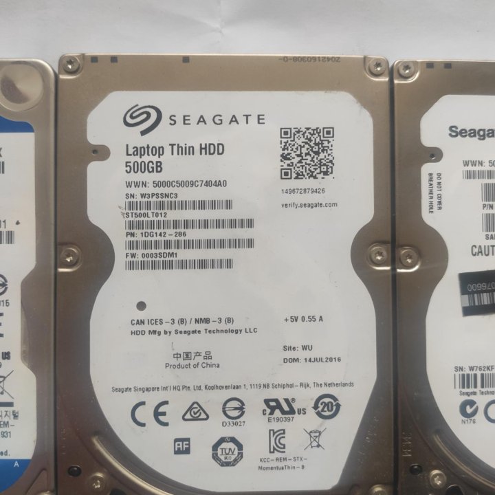 Жесткие диски HDD 2.5 для ноутбука 500Gb 640Gb