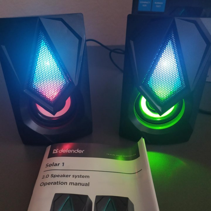 Колонки с RGB Подсветкой для ПК