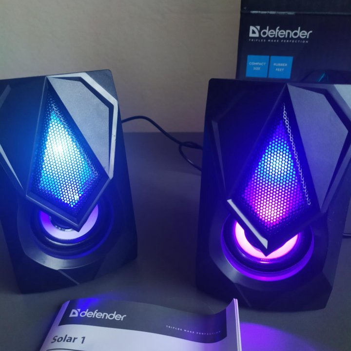 Колонки с RGB Подсветкой для ПК