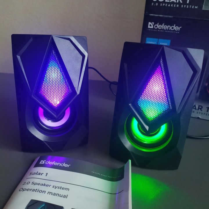 Колонки с RGB Подсветкой для ПК