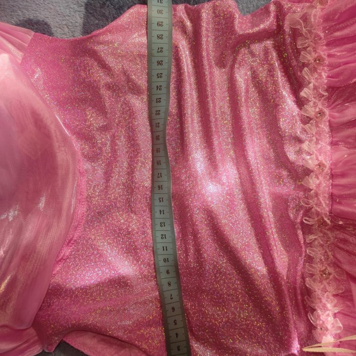 Платье розовое на выпускной 128-134