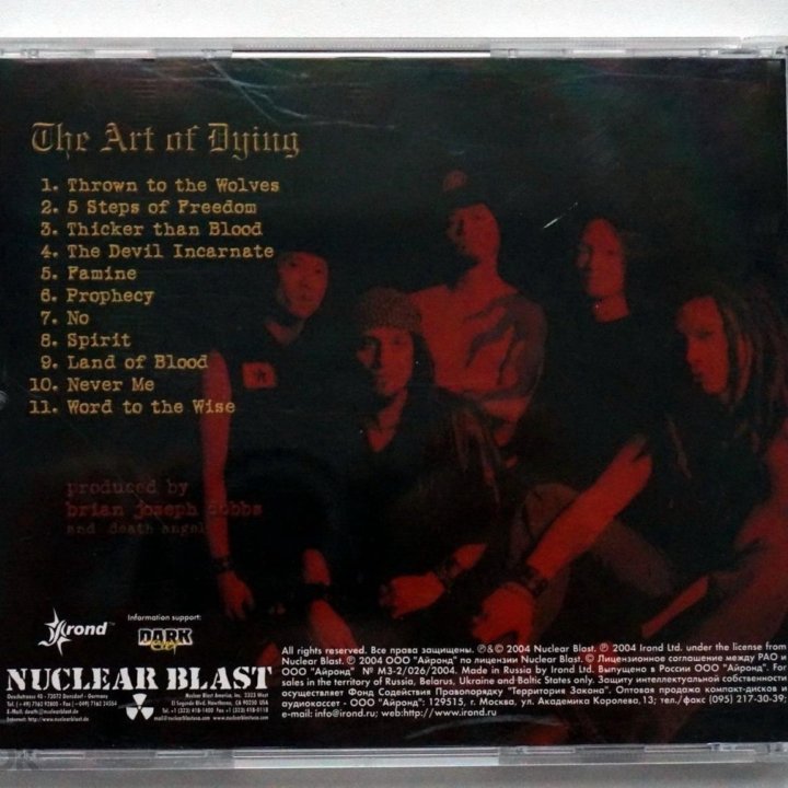 CD Death Angel - The Art Of Dying (лиц. Irond)