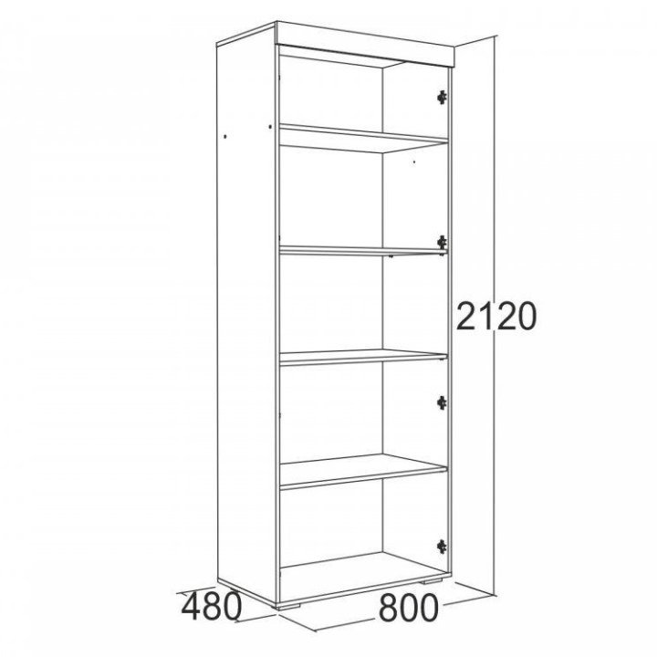 Ольга 19 Шкаф 2-х дверный для белья