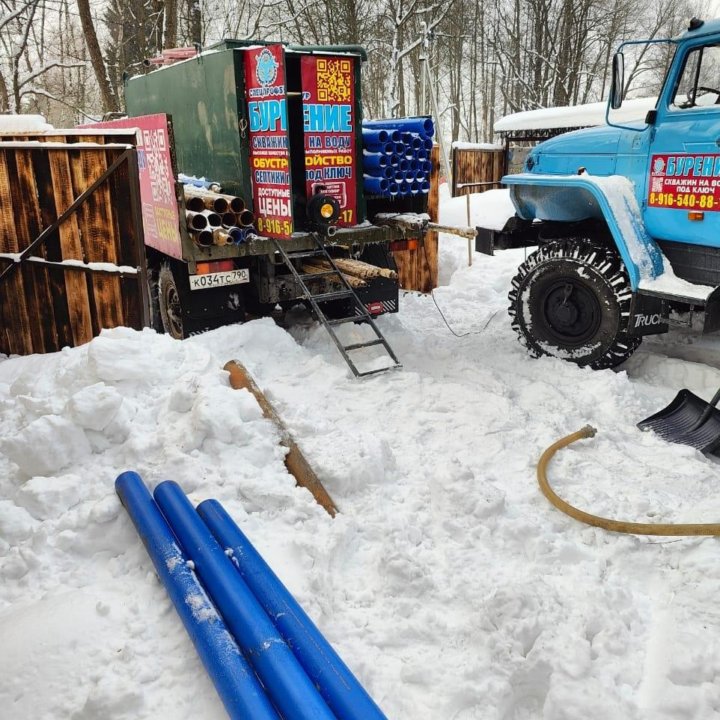 Бурение на воду крупногабаритной техникой