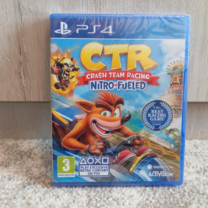 Crash Team Racing Nitro Fueled PS4/PS5 Новый диск