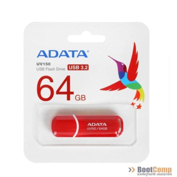 USB 3.2 ADATA 64GB AUV150-64G-RRD RED