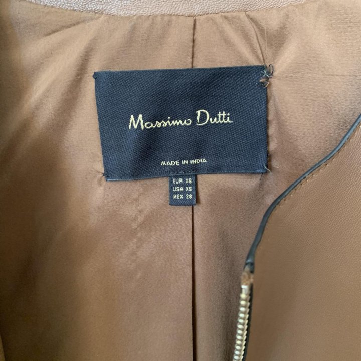 Кожаная куртка Massimo dutti