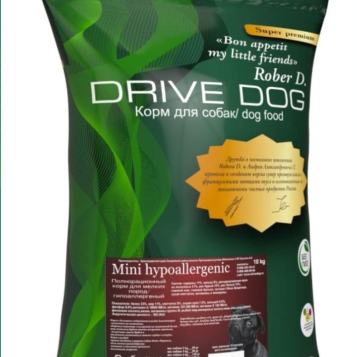 Корм для собак Drive Dog