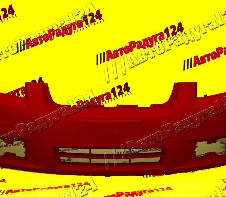 Бампер Chevrolet Aveo, Шевроле Авео (2006-2011) Седан (T250) передний Flame Red (06U, GQV)