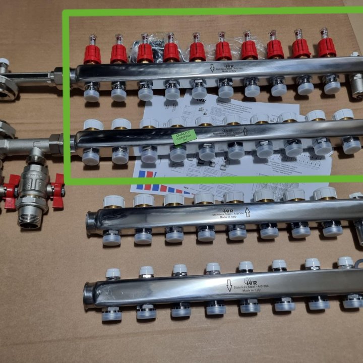 Коллектор для тёплого пола IVR оригинал Италия