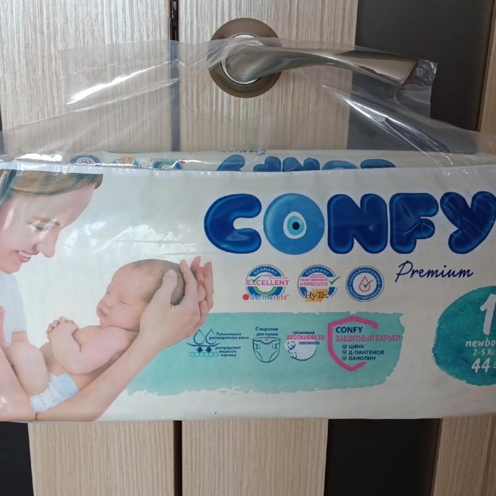 Подгузники CONFY Premium NewBorn 2-5 кг