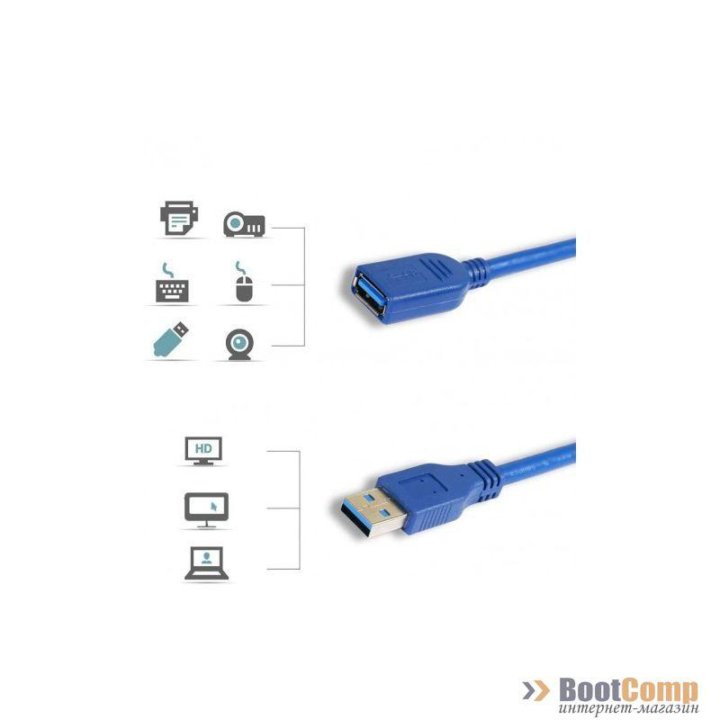 Удлинитель USB 3.0 AM - USB 3.0 AF KS-is (KS-511-3) 3 метра